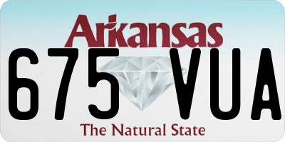 AR license plate 675VUA