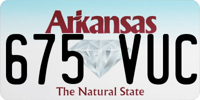 AR license plate 675VUC