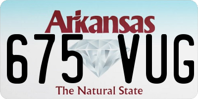 AR license plate 675VUG
