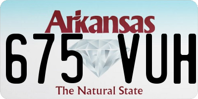 AR license plate 675VUH