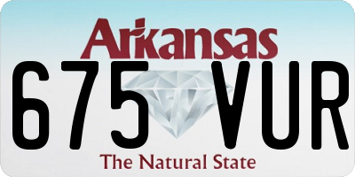 AR license plate 675VUR