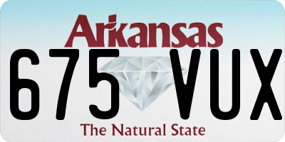AR license plate 675VUX