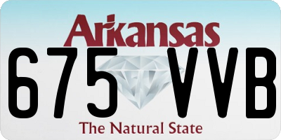 AR license plate 675VVB