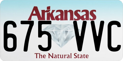AR license plate 675VVC