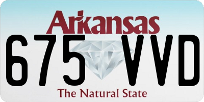 AR license plate 675VVD