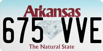 AR license plate 675VVE