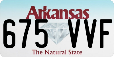 AR license plate 675VVF