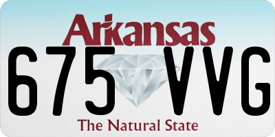 AR license plate 675VVG