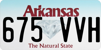 AR license plate 675VVH