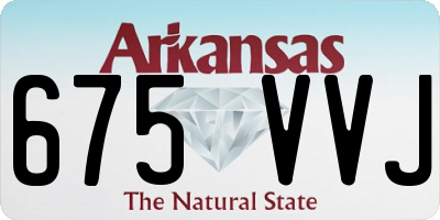 AR license plate 675VVJ