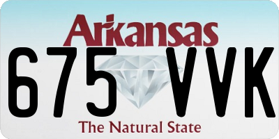 AR license plate 675VVK