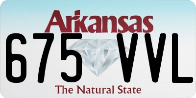 AR license plate 675VVL