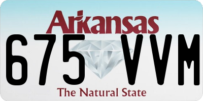 AR license plate 675VVM