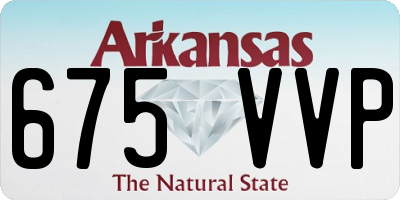 AR license plate 675VVP