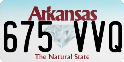 AR license plate 675VVQ