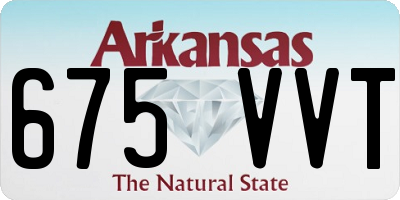 AR license plate 675VVT