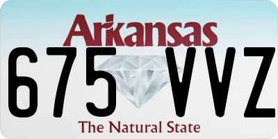 AR license plate 675VVZ