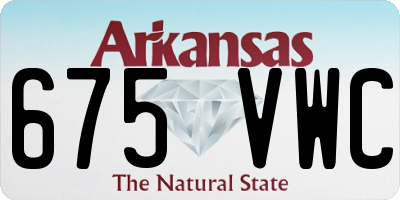 AR license plate 675VWC