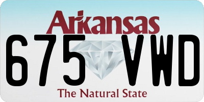 AR license plate 675VWD