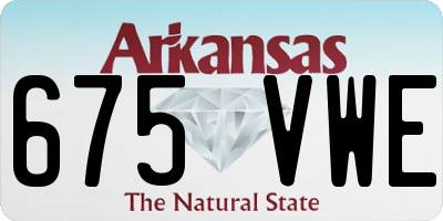 AR license plate 675VWE