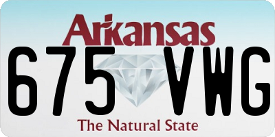 AR license plate 675VWG