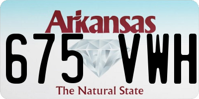 AR license plate 675VWH