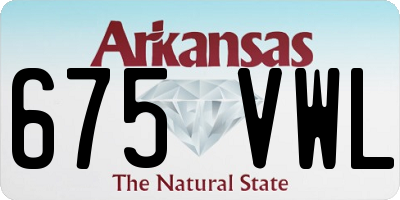 AR license plate 675VWL