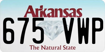 AR license plate 675VWP