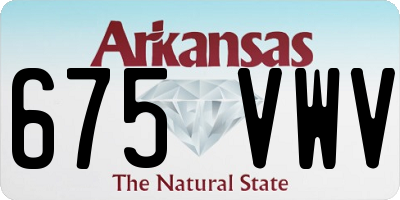 AR license plate 675VWV