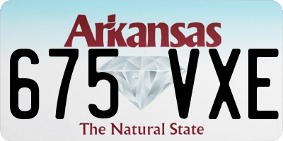 AR license plate 675VXE