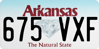 AR license plate 675VXF