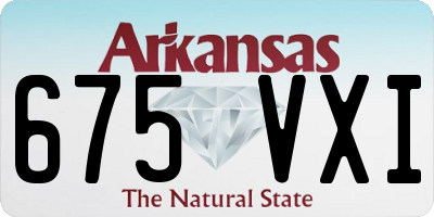 AR license plate 675VXI