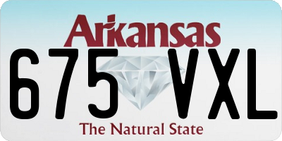 AR license plate 675VXL