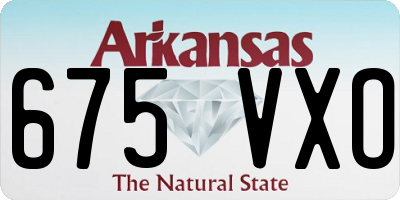AR license plate 675VXO
