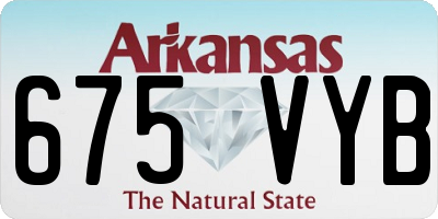 AR license plate 675VYB
