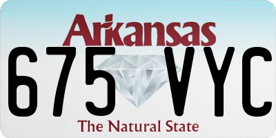 AR license plate 675VYC