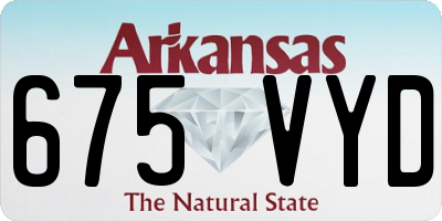 AR license plate 675VYD