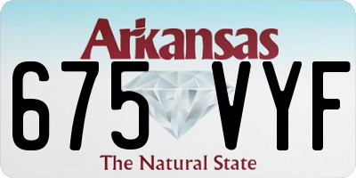 AR license plate 675VYF