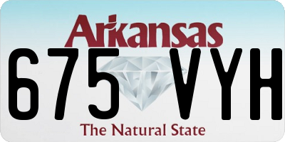 AR license plate 675VYH