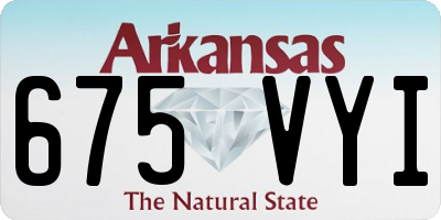AR license plate 675VYI