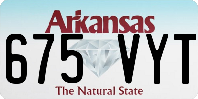 AR license plate 675VYT