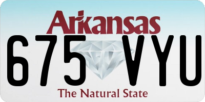 AR license plate 675VYU