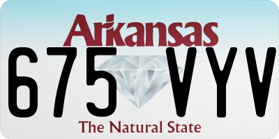 AR license plate 675VYV