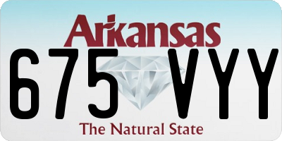 AR license plate 675VYY