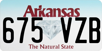 AR license plate 675VZB