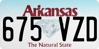 AR license plate 675VZD