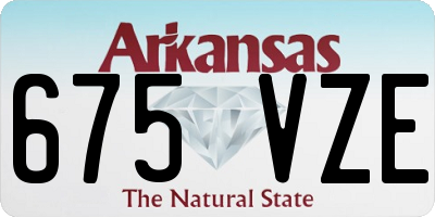 AR license plate 675VZE