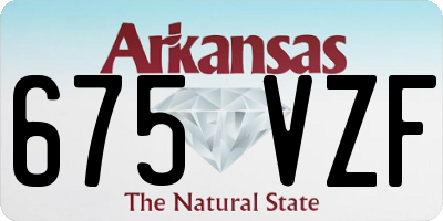 AR license plate 675VZF