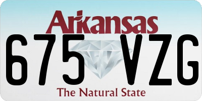 AR license plate 675VZG