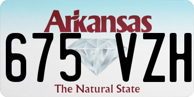 AR license plate 675VZH